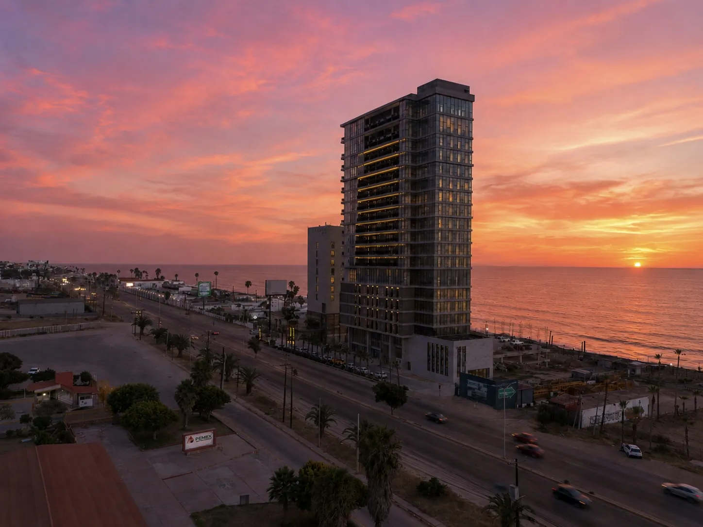 Alisio, construida — al atardecer